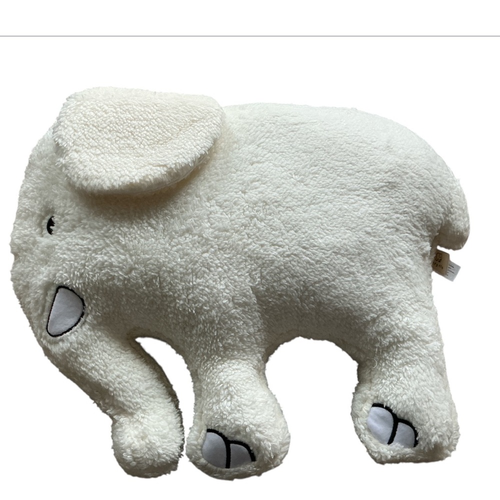 Ivory Ella Elephant Plush Large Pillow NWT - Picture 3 of 4